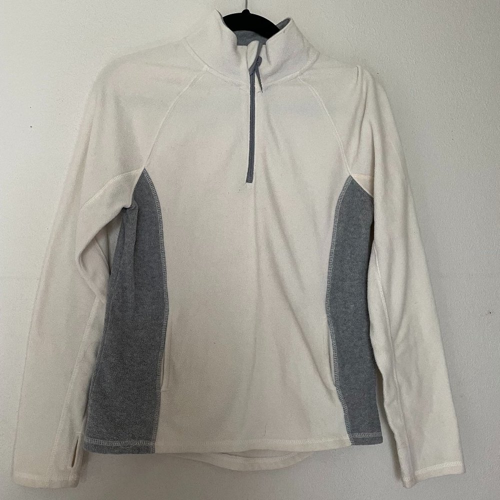 SO Size L White Fleece Pullover Sweatshirt